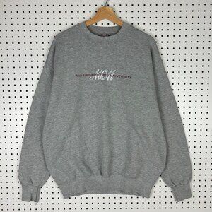 Mississippi State MOM Crewneck Large Gray Jansport Sweatshirt Vintage Stitched